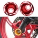thumbnail image 5 of 1 Par de Tazas de Horquilla Universal para Motocicleta, Decoración de Tazas de Modificación de Rueda Delantera rojo, 5 of 9