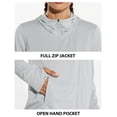 thumbnail image 4 of BALEAF Women's UV UPF 50+ Long Sleeve Sun Shirts Hoodie Jackets Thumb Hole Quick Dry Athletic Outdoor Hiking Gray XXXL, 4 of 6