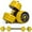 Yellow, variant on Tuekys 2 in 1 44LBS Adjustable Dumbbell Set, Free Weight Set Used as Dumbbell and Barbell for Home Gym Fitness Workout Equipment