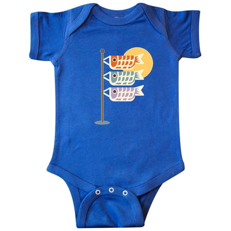 

Inktastic Japanese Carp Fish Flags Gift Baby Boy or Baby Girl Bodysuit