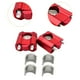 thumbnail image 2 of Elevadores de manillar genéricos para motocicleta, repuestos, abrazaderas ergonómicas premium para manillar, accesorios para bricolaje, adaptador de Rojo, 2 of 8