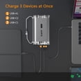 thumbnail image 4 of 30000mAh Power Bank Laptop Portable Charger 3 Ports, IP67 with LED Lights and See-Through IPS Screen, 65W Power Station Battery Pack for iPhone Series, Samsung, MacBook, Dell, ipad,etc, 4 of 8