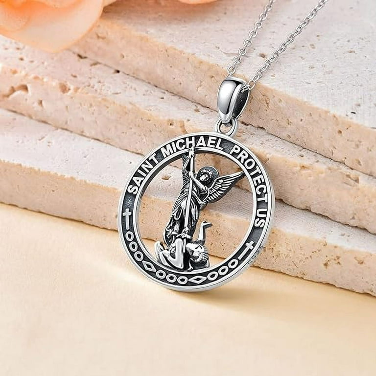 Médaille Archange Michael Collier Saint Michel Pendentif St Michel Ange