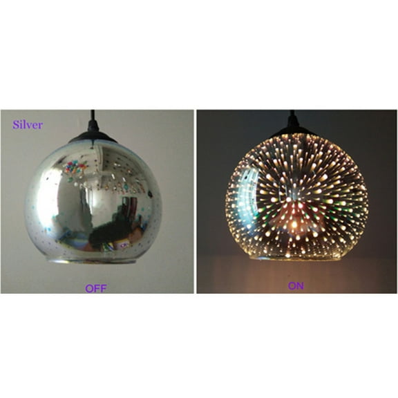 OFFIGAM Retro Glass Ceiling Light Chandelier Decorative Fixture for Bar and Home, 1 Set