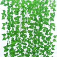60/2m Artificial Green Ivy Leaf Rattan DIY Fake Flowers Plants Creeper