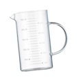 thumbnail image 5 of Fiocias Glass Measuring Cup Measuring Jug Portable Easy to Read Sturdy High Borosilicate 500ml, 5 of 9