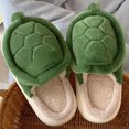thumbnail image 1 of Mignons Crocodiles à Bande Unique Hiver Nouvelles Pantoufles pour Femmes Talon Souple Plateforme Fourrure Chaudes Intérieur Confortables Maison Duveteuses Pantoufles Maison LS, 1 of 6