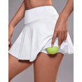 thumbnail image 4 of Kingdiese Womens Tennis Skirt with Built in Shorts Yoga Shorts With Pockets Athletic Skort Outdoor Running Workout Soft Shorts Size M, 4 of 5