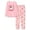 Pink Llama, variant on Christmas Pajamas 2-Piece Girls Pink Llama Long Sleeve Set Cute Sisters Matching Jammies Size 12
