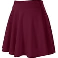 thumbnail image 3 of Jupe de Skate Mini Basique Évasée Décontractée pour Femmes Polyvalente Extensible, 3 of 8