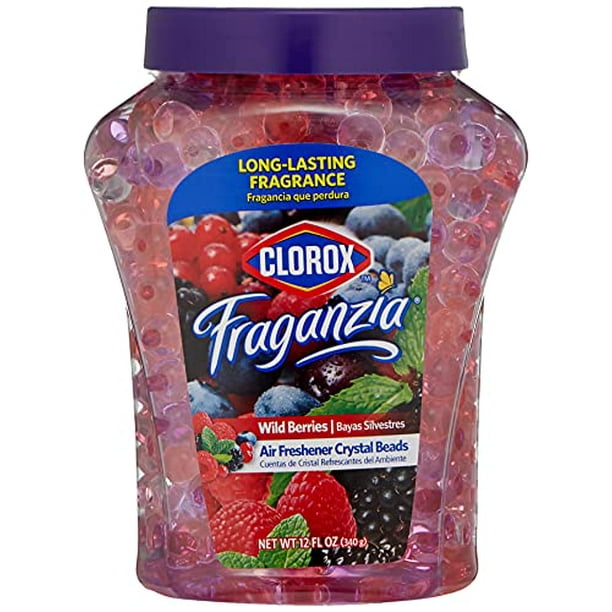 Clorox Fraganzia Air Freshener Beads in Wild Berries Scent, 12 oz Jar