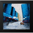 thumbnail image 2 of Atelier B Art Studio 20x20 Black Modern Framed Museum Art Print Titled - BLUE BUILDINGS, 2 of 5