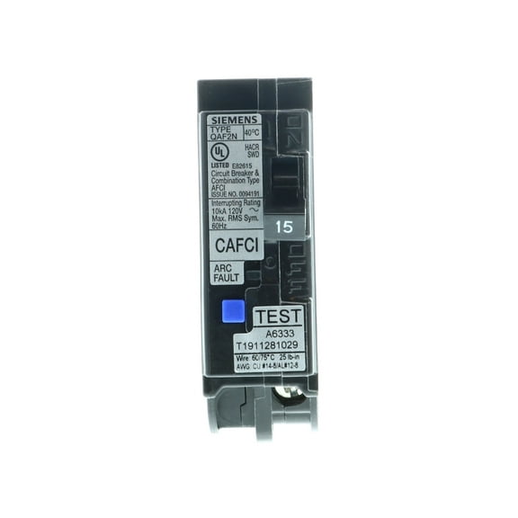 Siemens QA115AFCN 15-Amp 1-Pole Combination Type Arc-Fault Circuit Breaker