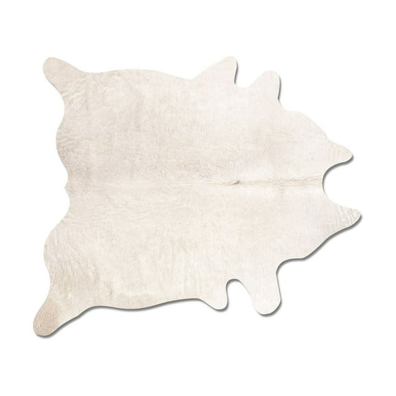 60" x 84" Off White Cowhide  Rug