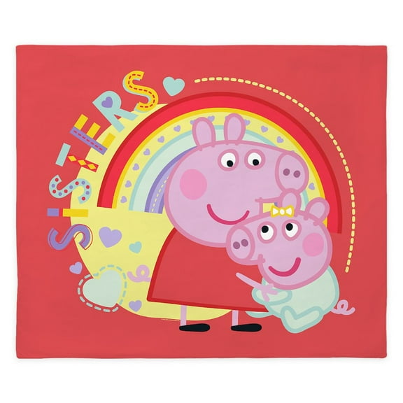 CafePress - Peppa Pig: Sisters - King Duvet Cover, Printed Comforter Cover, Unique Bedding,