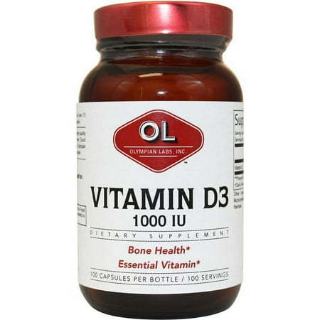 Olympian Labs Vitamin D3 Capsules, 100ct