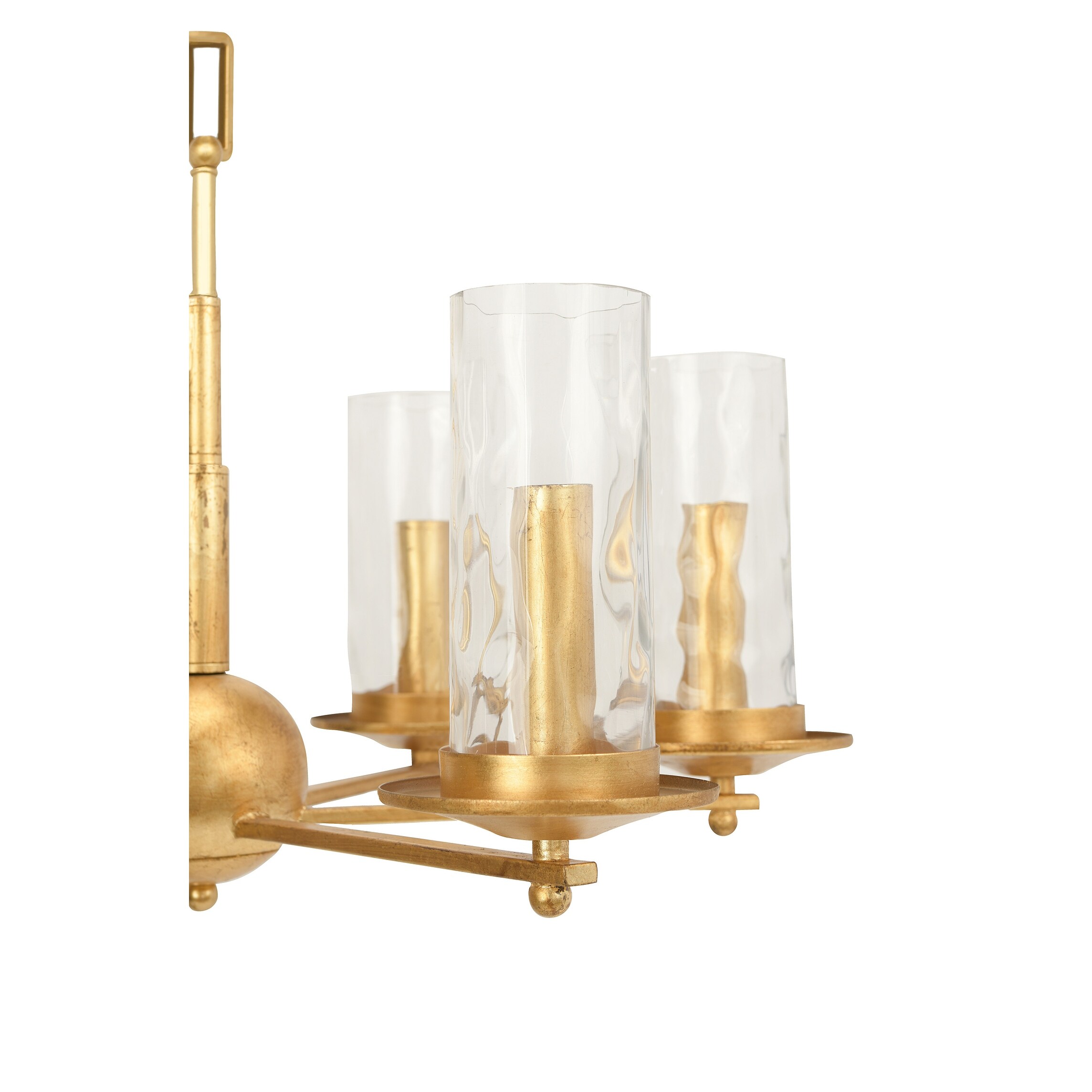 Ember Interiors Antiqued Gold 6-Light Chandelier
