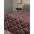 thumbnail image 2 of East Down Alternative Comforter, Traditional Paisley in Colors Floral Ornamental Cultural Art, Microfiber Quilt for All Season, 5 Sizes, Orange Yellow and Red, by Ambesonne, 2 of 3