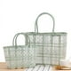 thumbnail image 2 of LHSHID Summer Handbag For Women Fashion Transparent Jelly Bag Female Large Capacity Woven Beach Bag Handmade Shopping Basket Tote Bolsa, 2 of 6