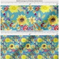 thumbnail image 2 of Soimoi Cotton Poplin Fabric Leaves & Sunflower Watercolor Decor Fabric Printed Yard 56 Inch Wide, 2 of 7