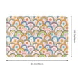 thumbnail image 3 of Goofa 16"x24" Inches Rainbow Flowers Doormats for Outdoor Entrance - Non-Slip Welcome Mat, Heavy Duty Door Mats Outdoor, Spring Doormat, 3 of 9