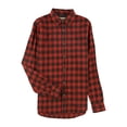 thumbnail image 1 of Weatherproof Mens Flannel Plaid Button Up Shirt chilioil 2XL, 1 of 3
