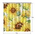 thumbnail image 5 of Waterproof Cute Sunflower Colorful Shower Curtain 72x72 Inch Boho Style Polyester Unique Shower Curtain for Bathroom Hotel Home Decor with 12 Plastic Hooks, 5 of 5