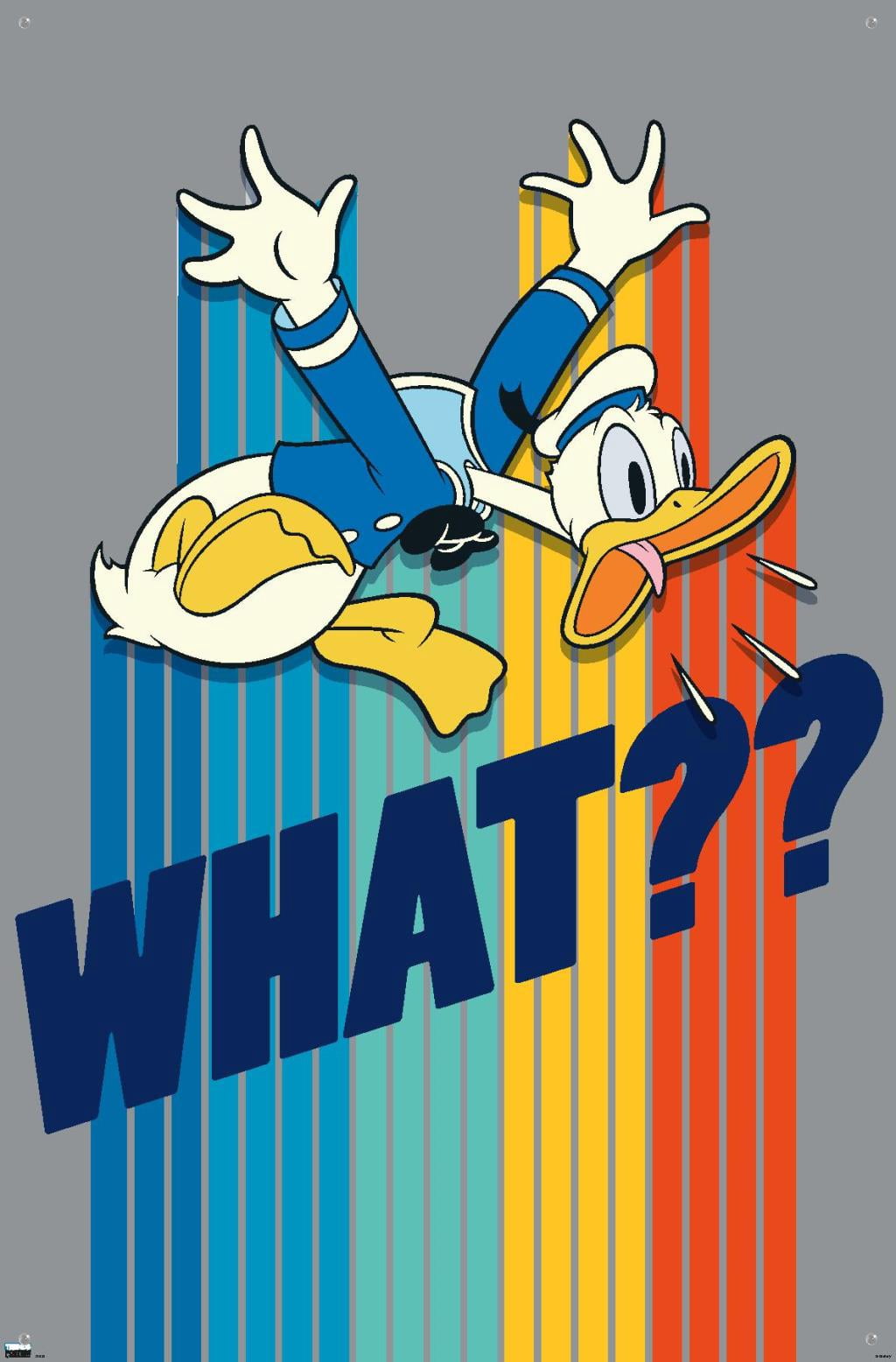 Disney Donald Duck - What Wall Poster with Pushpins, 22.375" x 34"