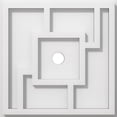 thumbnail image 1 of Ekena Millwork CMP10KX-01000 10 in. OD x 1 in. ID Square Knox Architectural Grade PVC Contemporary Ceiling Medallion, 1 of 4