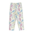 thumbnail image 4 of Xecao Cartoon Bunny Women's Straight Lounge Pajama Pants: The Epitome of Relaxed Sleepwear, 4 of 9