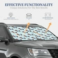 thumbnail image 7 of Picia Dachshund Dog Puppy 2 Piece Car Windshield Sun Shade Foldable | Foldable Sun Shield for Front Window Blocks UV Rays and Keeps Your Vehicle Cool-Medium, 7 of 7
