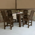 thumbnail image 3 of highwood Lehigh 5-piece Outdoor Counter Height Dining Set - 42" x 42" Table Eucalyptus, 3 of 5