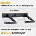 thumbnail image 3 of CD 2 Bike Wall Mount Adjustable Hook Hanger Storage Rack for Fat MTB Road Bikes, 3 of 6