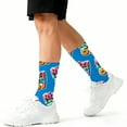 thumbnail image 2 of MEZZALL Number 6 7 Printed Funny Cartoon Print Crew Socks For Big Kids Boys Girls Novelty Casual Long Socks Youth Teen Ankle Socks With Cool Sayings Soft Socks, 2 of 4