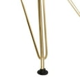thumbnail image 6 of LeisureMod Dining Chair in Acrylic with Gold Chrome Eiffel Base and Curved Back Design Lightweight Easy Assembly for Modern Home, Kitchen, Cafes Cresco Collection in Transparent Black Set of 4, 6 of 8