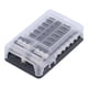 thumbnail image 5 of Bloque De Fusibles, Panel De Fusibles Multipropósito Bloque De Fusibles Marinos Universales Con Indicador LED Para Automóvil Para Marino Para Automóviles Para Bote Para RV ANGGREK 12‑Way Fuse Holder, 5 of 8