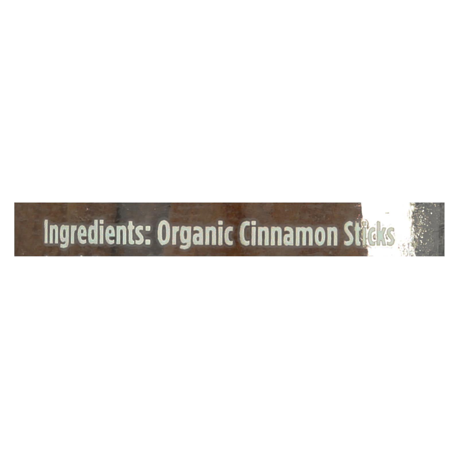 Spicely Organics 2347920 Organic Cinnamon Sticks - Case of 3 - 6 Count