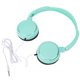 thumbnail image 1 of Auriculares con sonido estereoscópico envolvente 3D con cable, auriculares plegables para música, auriculares verdes, 1 of 8
