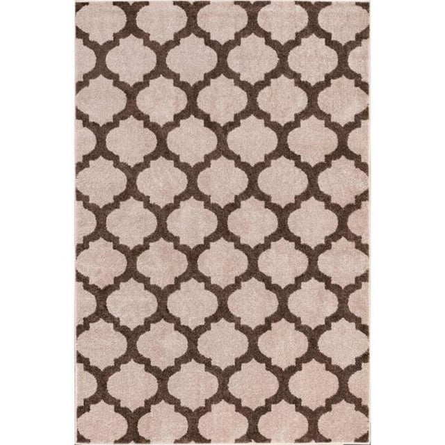 Well Woven MC-52-7 Zoe Modern Trellis Rug, Natural - 7 ft. 10 in. x 9 ft. 10 in.