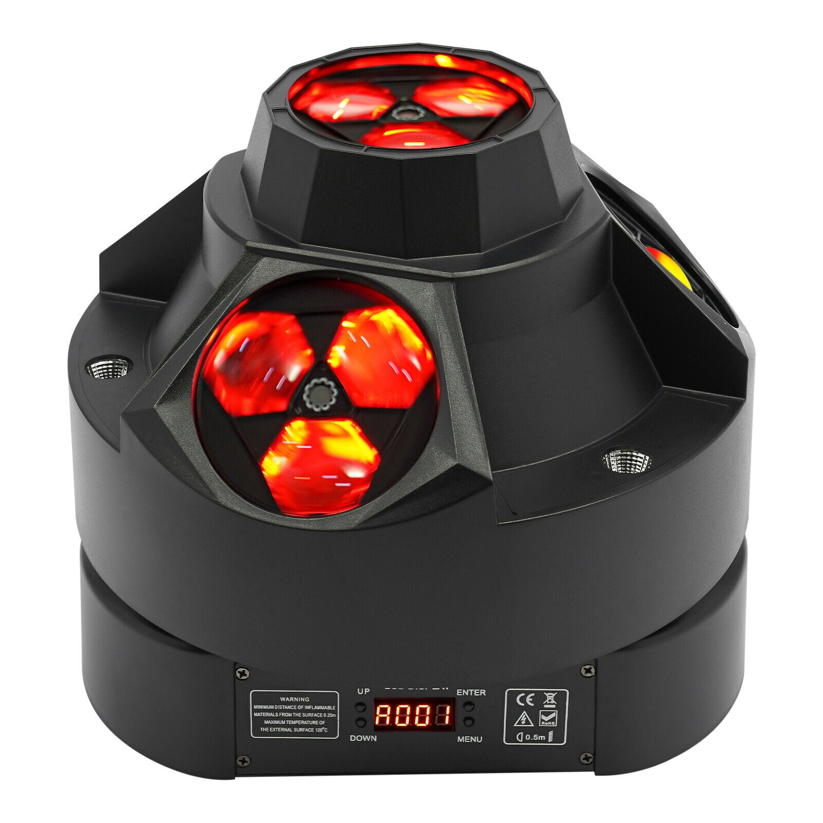 Stage Lights, 12 LED 4-in-1 Stage Light, 200W 100-240V, Scratch Resistant Acrylic Lens, Durable Stage Light for DJ, Party, Club, Concert, Performance Lighting Equipment
