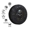 thumbnail image 4 of Lsque Ornate Dark Skull Book Pattern Tire Covers - Tough Tire Wheel Protector for Truck, SUV, Trailer, Camper, RV-15 inch, 4 of 6