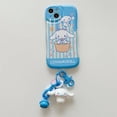 thumbnail image 1 of Funda de teléfono para Iphone 11 12 13 14 Pro Max Lovely 3d Cartoon Hello Kitty Kuromi Melody Design Tpu cubierta de teléfono móvil con colgante, 1 of 4
