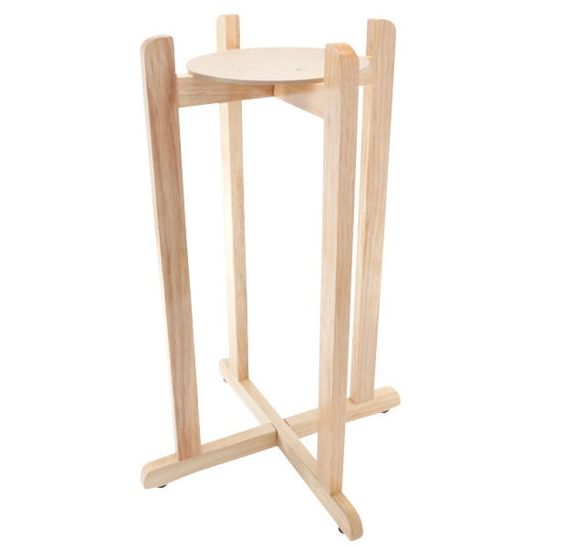 Lead-Free Porcelain Water Dispenser with Black Stripes and 27 Black Wood Floor Stand For Your Water