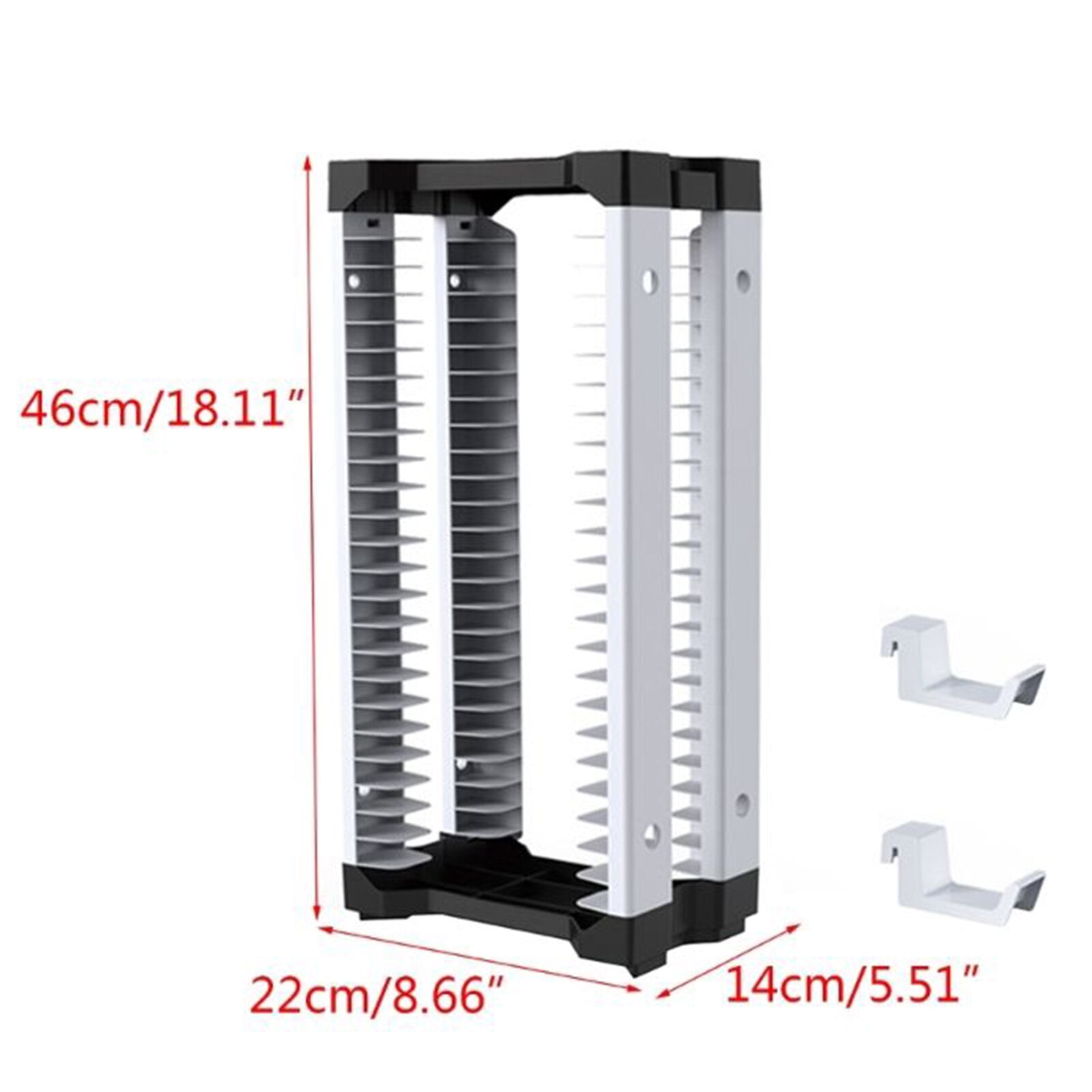 Game Disk Tower Storage Rack,Video Game Storage Stand Tower for PS5/PS4/NS Switch/Xbox, Video Game Disk Storage & Controller Headset Holder Kit, Vertical Stand Organizer Tower