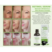 Pure Retinol (Vitamin A)2.5% + Hyaluronic Acid + Aloe Vera - Facial Wrinkle Serum