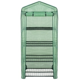 28x20x37inch Garden 2 Tier Mini Greenhouse With Cover Indoor Outdoor Kit For Winter Zipper Door Seedlings Seed Propagation Plant Growing Walmart Com Walmart Com