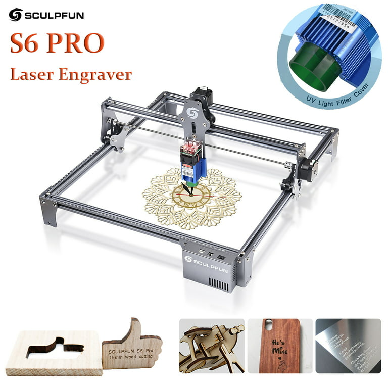 SCULPFUN S9 Engraving Machine Ultra-thin 410x420mm Engraving Area Full Metal  Structure Quick Assembly Design 