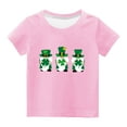 thumbnail image 2 of Edvintorg St. Patrick's Day T-Shirts for Children Kids Boys Girls Summer Tshirt Fashion Cute Round Neck Printed Short Sleeve Casual Tops for Teeanger 3-14Years, 2 of 4