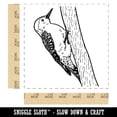 thumbnail image 2 of Red-Bellied Woodpecker Bird on Tree Self-Inking Rubber Stamp Ink Stamper - Blue Ink - Large 1-1/2 Inch, 2 of 7