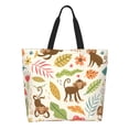 thumbnail image 1 of Gaeub Monkeys in the Jungle Tote Bags for Women,Large Capacity Bag Reusable Grocery Shoulder Bag with Inner Pockets, 1 of 8